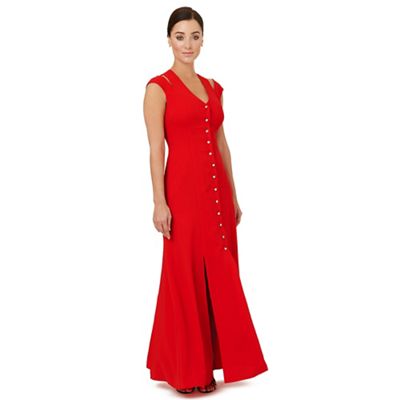 Bright red 'Flavia' evening dress